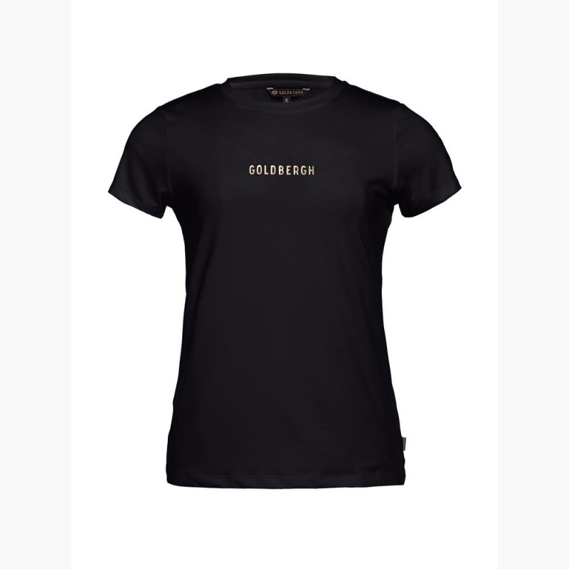 Tricko Goldbergh AVERY short sleeve Čierne | 075263-GKM