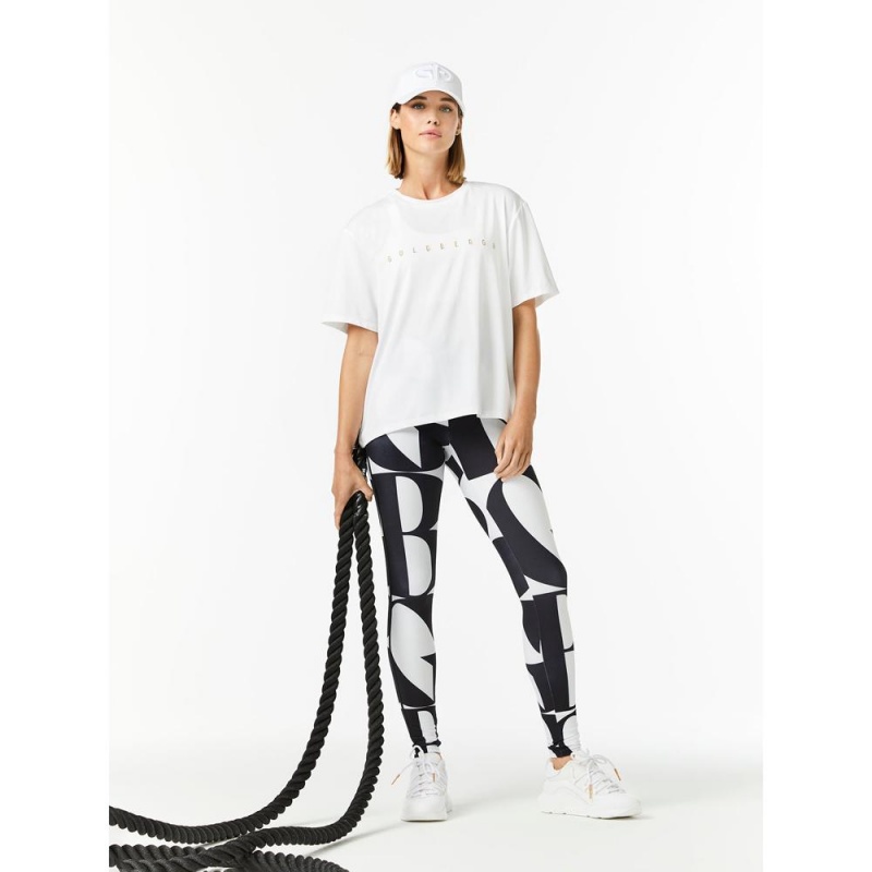 Tricko Goldbergh BOXY short sleeve Biele | 401962-TRJ