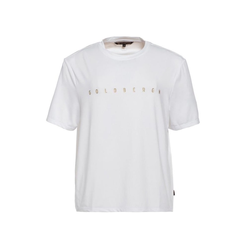 Tricko Goldbergh BOXY short sleeve Biele | 401962-TRJ