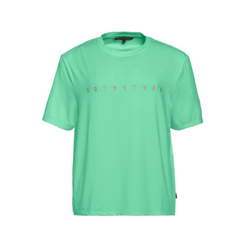 Tricko Goldbergh BOXY short sleeve Zelene | 018364-PSI