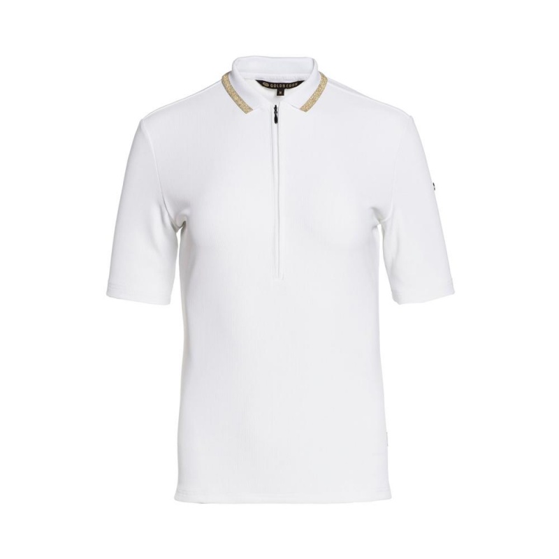 Tricko Goldbergh CASSIA short sleeve Biele | 391746-XWM
