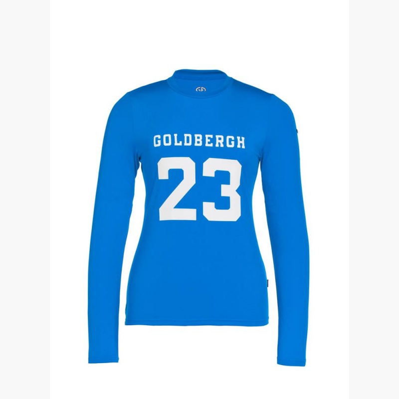 Tricko Goldbergh GAME long sleeve Modre | 236189-MJC