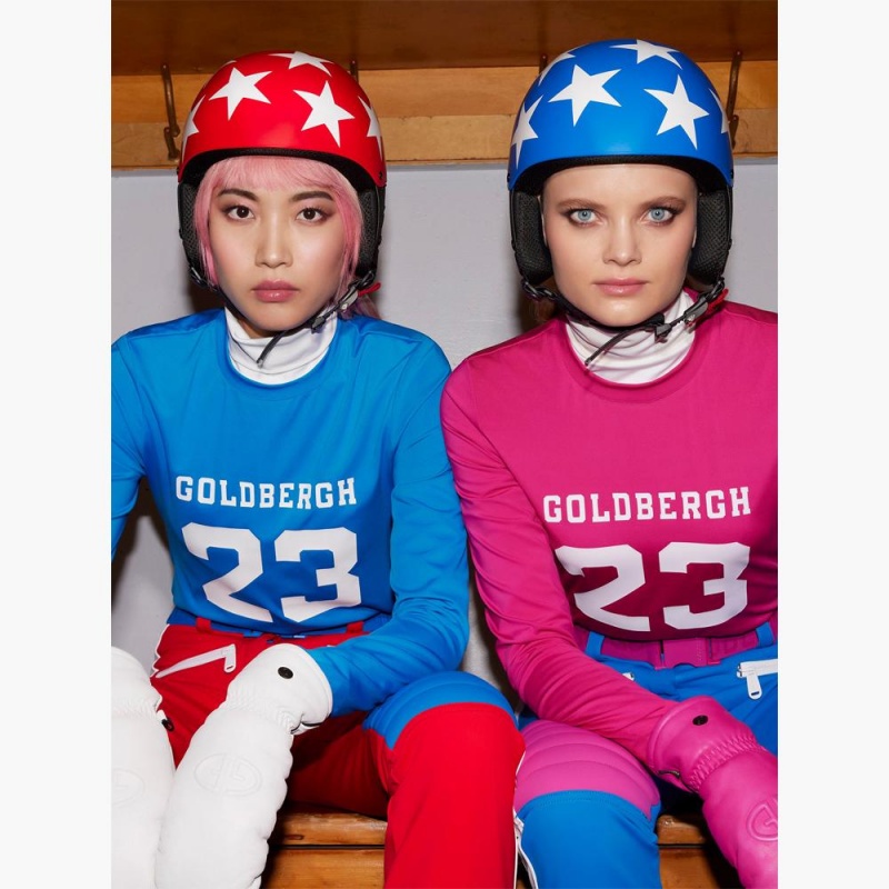 Tricko Goldbergh GAME long sleeve Modre | 236189-MJC