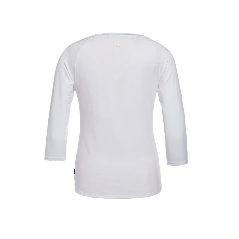 Tricko Goldbergh RAVEN 3/4 sleeve Biele | 739506-ZDP