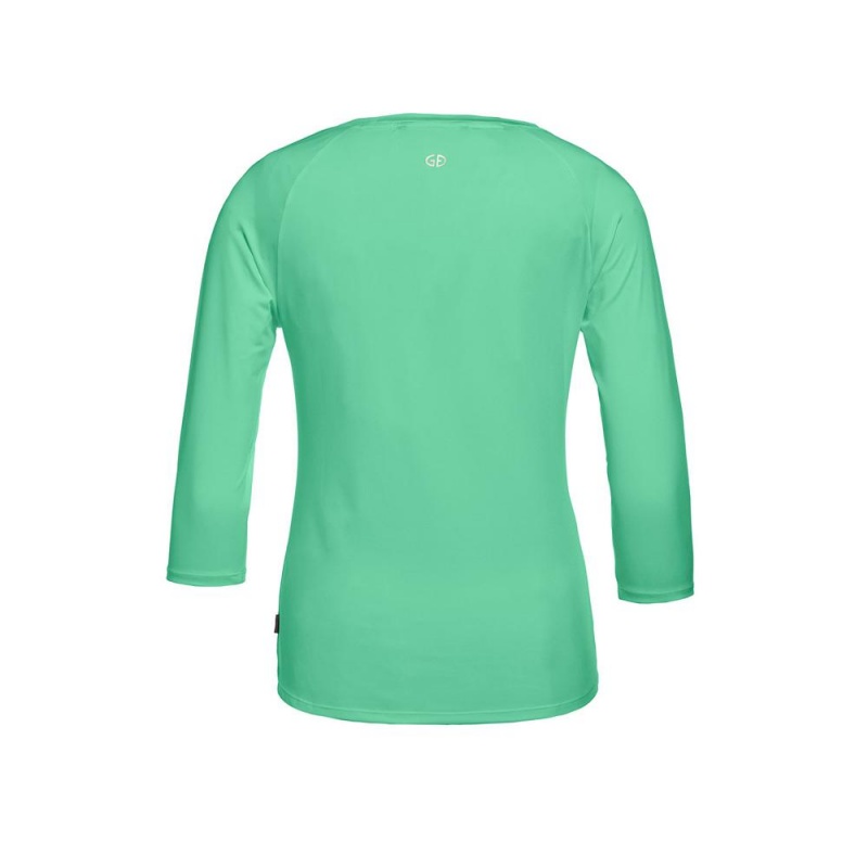 Tricko Goldbergh RAVEN 3/4 sleeve Zelene | 980361-ZKY